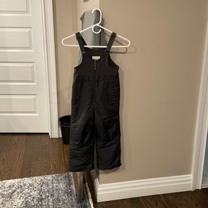 Kids unisex snow suit with adjustable shoulder straps